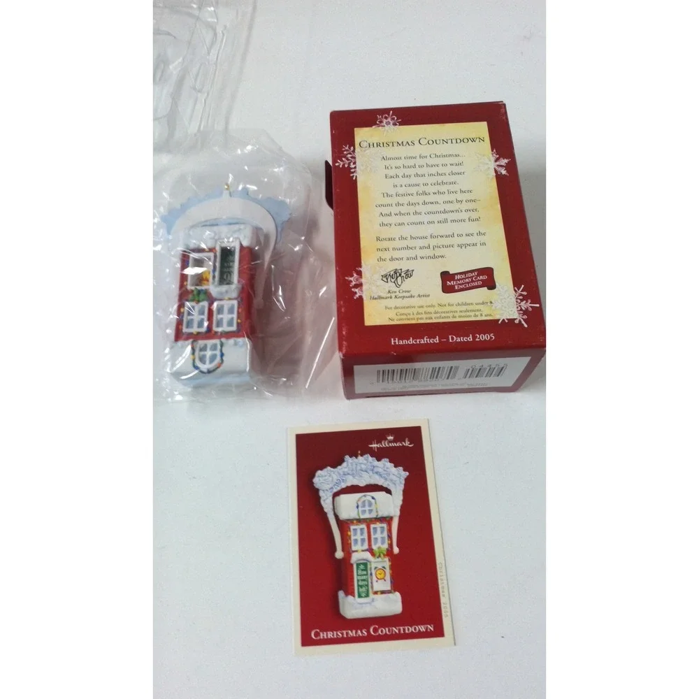 Hallmark‎ Keepsake Christmas Countdown Ornament 2005 Ken Crow Handcrafted House